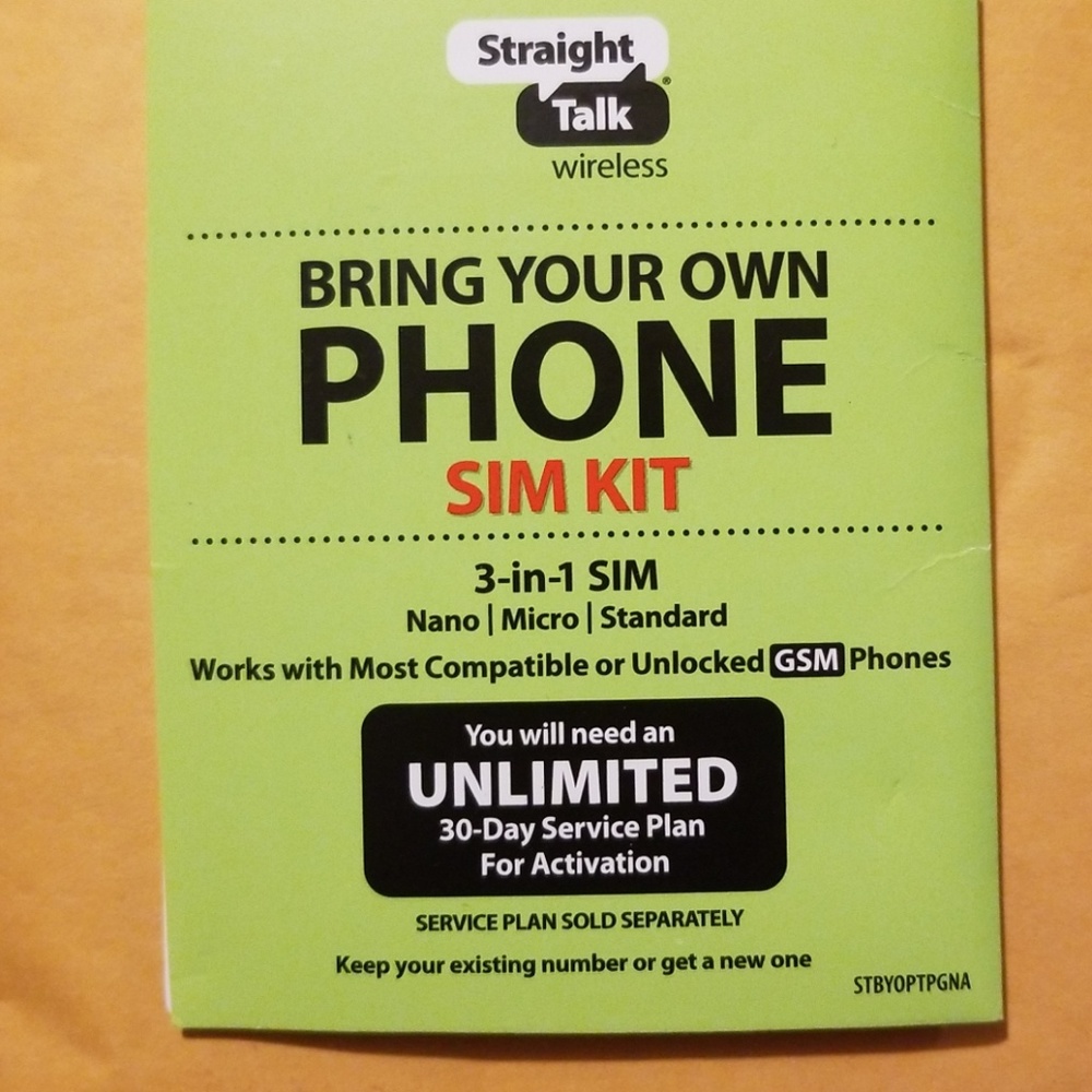 Samsung galaxy s8 plus Straight talk sim card